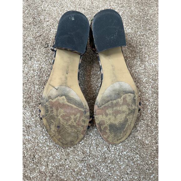 Steve Madden Inca Leopard Multi Embroidered Ankle Strap Heels woman’s size 7.5 - Picture 9 of 9